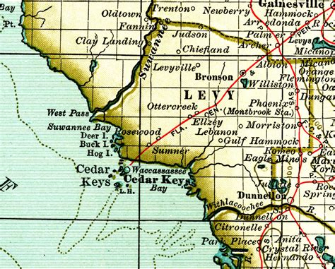 Map Of Levy County Florida | Maps Of Florida