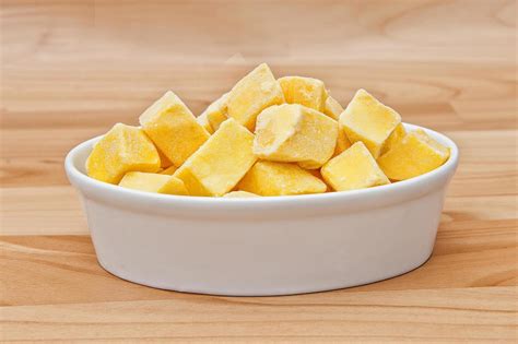 Cut of mango cut to cubes isolated 2442463 Stock Photo at Vecteezy