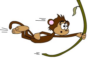 Cartoon Monkey Swinging - ClipArt Best