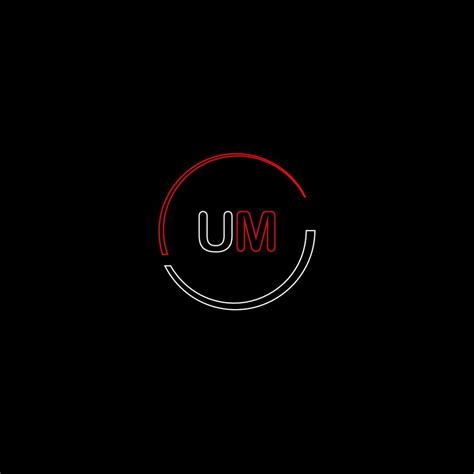 UM creative modern letters logo design template 32183584 Vector Art at ...