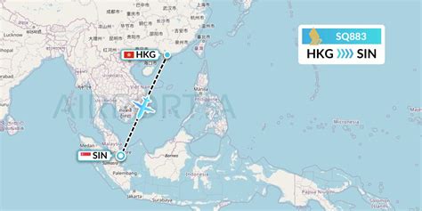 SQ883 Flight Status Singapore Airlines: Hong Kong to Singapore (SIA883)