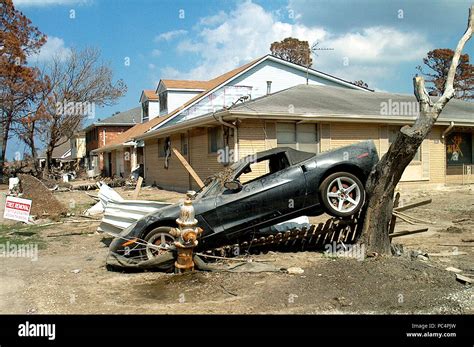 Hurricane Katrina Aftermath - damage in New Orleans Stock Photo - Alamy