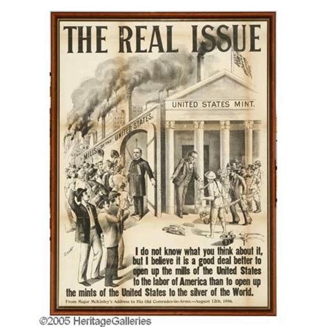 Huge 1896 William McKinley Campaign Poster Fantastic, Huge 1896 William ...