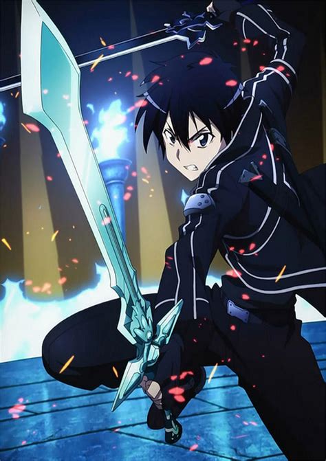 Kirito Dual Wielding Digital Art by Sarah O'Brien