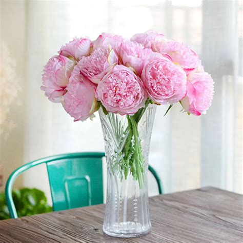 Buy Cheap Great Cheap Artificial Fake Peony Silk Flowers Bridal Bouquet ...