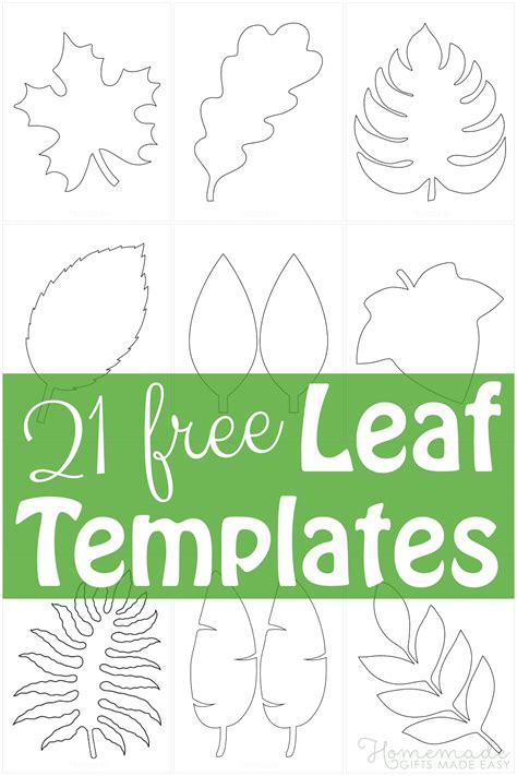 Leaves Template Free Printable, Fall Leaf Template, Leaf Printables, Leave Template, Printable ...