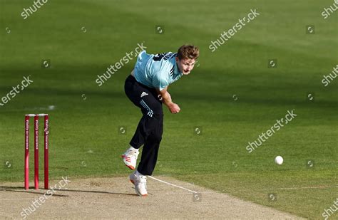 Gus Atkinson Bowls Surrey During Kent Editorial Stock Photo - Stock ...