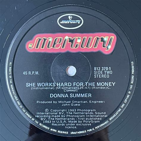 Donna Summer - She Works Hard For The Money (12" Single) — Record Exchange