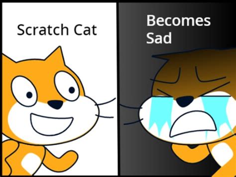 Scratch Cat Becomes sad (Template) remix