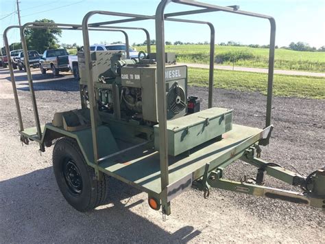 SOLD MILITARY MEP-002A 5KW 120 240 VAC 1 & 3 PHASE PORTABLE DIESEL GENERATOR TRAILER - Midwest ...