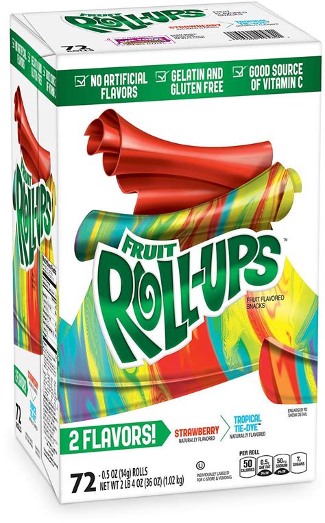 Fruit Roll-Ups, Variety Pack, 72 x 0.5 oz — Goisco.com