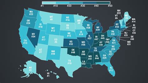 Animated map shows the best states to live for your well-being - YouTube