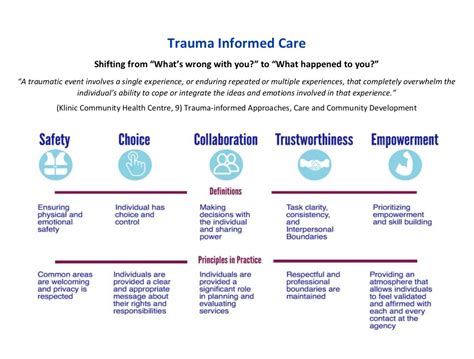 Trauma Informed Care Approach Examples