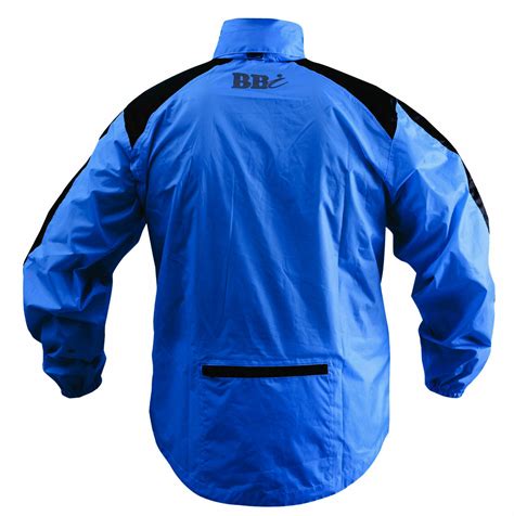 Heavy Rain Blue Jacket 100% Waterproof High Visibility Running Top ...