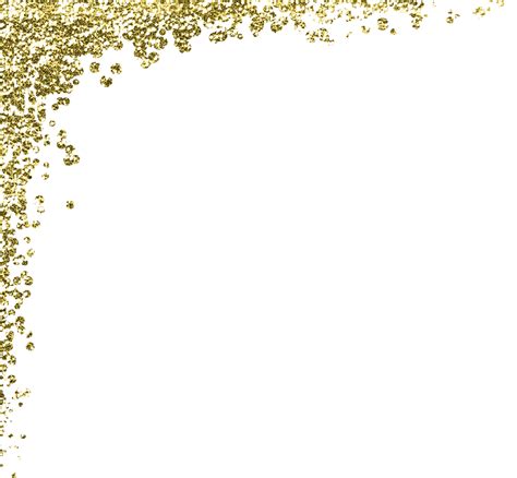 Gold Confetti Border