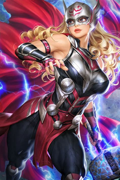 1284x2778px | free download | HD wallpaper: Jane Foster, Thor (Marvel Comics), superheroines ...