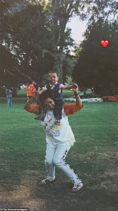 The Weeknd gives rare look at family life as he shares sweet photos ...