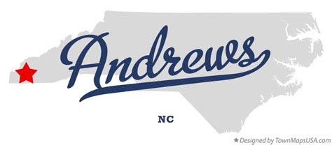 Map of Andrews, NC, North Carolina