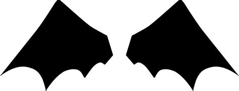 Minimalist black bat wings silhouette 33290325 Vector Art at Vecteezy