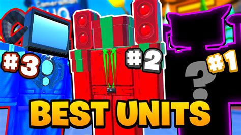 Top 10 STRONGEST UNITS in Toilet Tower Defense - YouTube