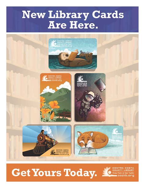 Contra Costa County Library introduces five new library card designs ...