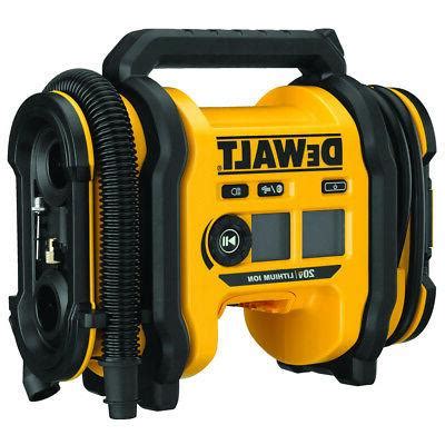 DEWALT DCC020IB 20V MAX Corded/Cordless Air Inflator New