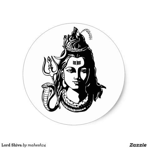 Lord Shiva Classic Round Sticker | Zazzle.com.au | Lord shiva hd images ...