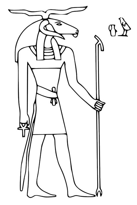 Egyptian Gods Coloring Pages at GetColorings.com | Free printable ...