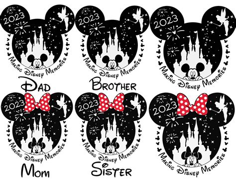 Making Disney Memories Family Bundle 6 SVG - Instant Download