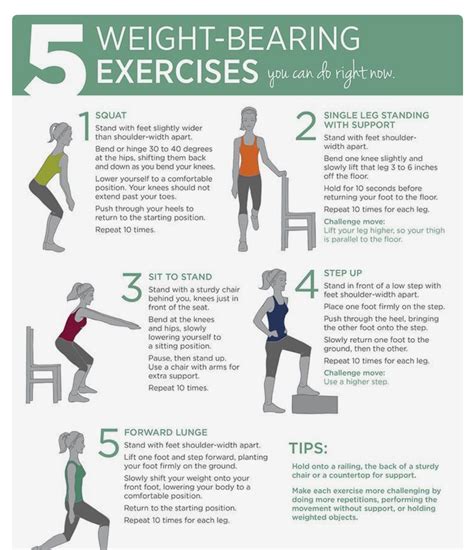 Printable Pictures Of Weight Bearing Exercises For Osteoporosis ...