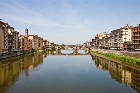 Bridge Over Arno River In Florence Italy by Darryl Brooks