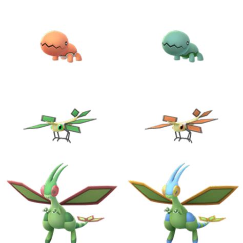 Trapinch family shiny comparison : r/TheSilphRoad