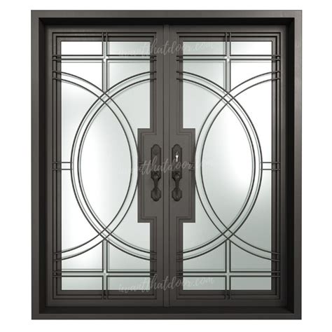 Nairobi Double Entry Iron Doors | Iron doors, Steel door design, Wrought iron doors front entrances