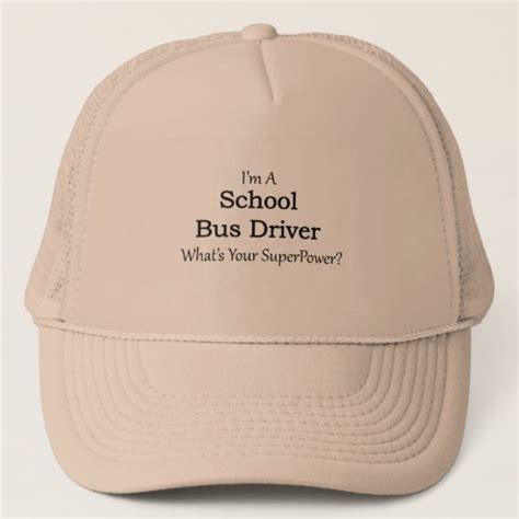 School Bus Driver Hats & Caps | Zazzle