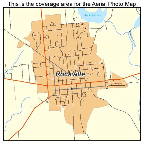 Aerial Photography Map of Rockville, IN Indiana