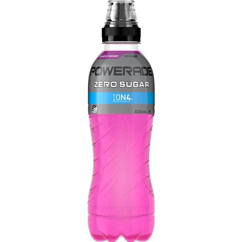 Powerade Zero Sugar Blackcurrant 600ml | Woolworths