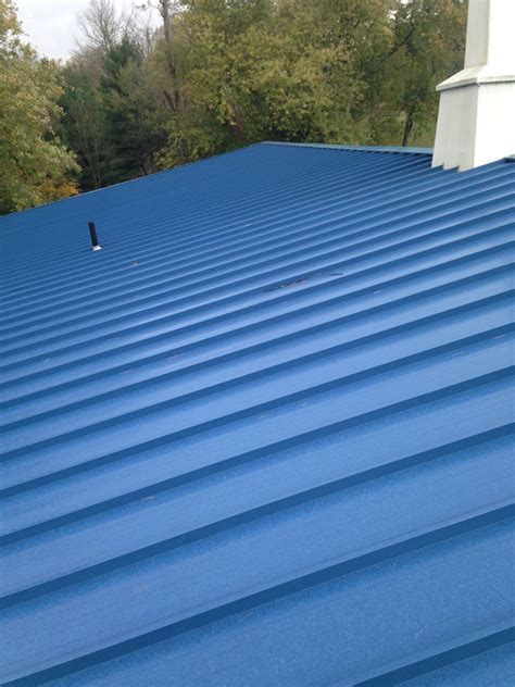 Blue Standing Seam Metal Roofing. Love it! | Metal shop building, Metal ...