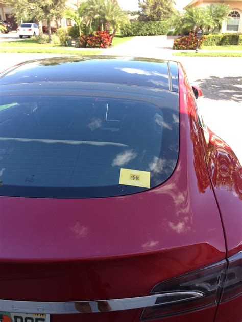 Florida HOV sticker placement? | Tesla Motors Club