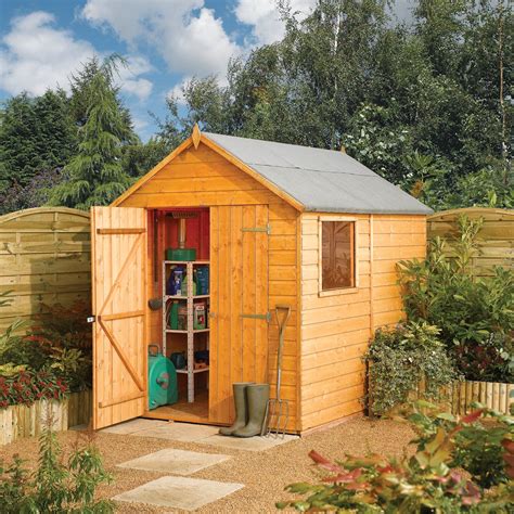 Rowlinson 6 x 8 Wooden Storage Shed | Wayfair UK