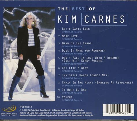 Kim Carnes CD: The Best Of Kim Carnes (CD) - Bear Family Records