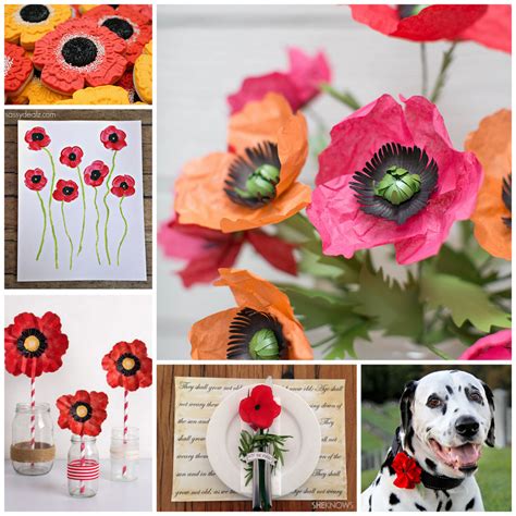 Creativity Unmasked: Six for Saturday or Sunday: ANZAC Day Poppy Crafts