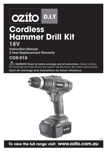 Cordless Hammer Drill Kit