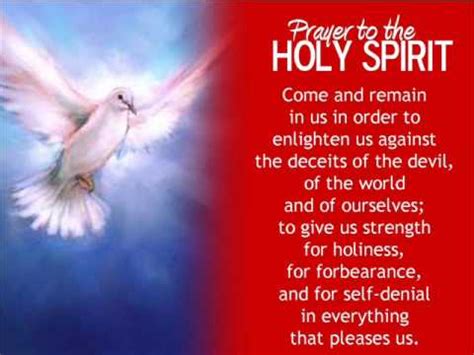 Prayer to the HOLY SPIRIT - YouTube