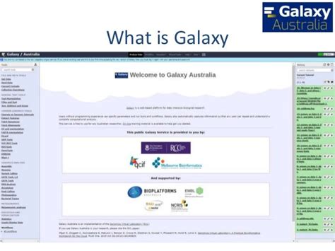 Galaxy Australia: Bioinformatics tools without the scripting, and wit…