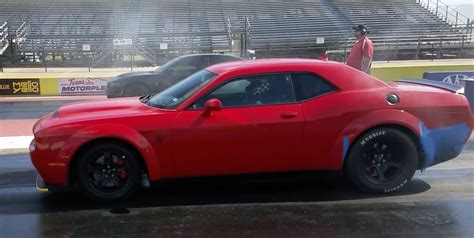 Stock 2018 Dodge Challenger Demon Race PCM 1/4 mile Drag Racing timeslip specs 0-60 - DragTimes.com