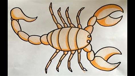 How To Draw A Scorpion Easy