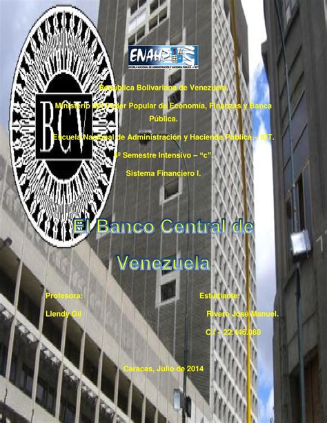 Banco central de venezuela by SISTEMA FINANCIERO INTERNACIONAL - issuu