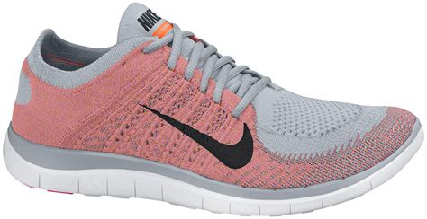 nike free flyknit 4.0 womens orange grey