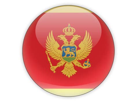 Round icon. Illustration of flag of Montenegro | Flag, Country flags, Montenegro
