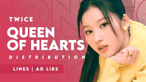 TWICE 트와이스 'Queen of Hearts' Line Distribution - YouTube